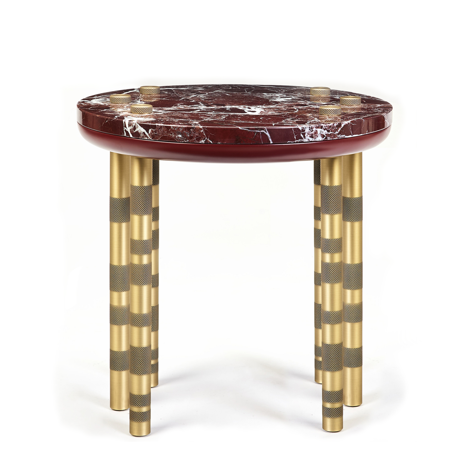 image Ipanema Brass Rosso Side Table 